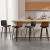 Calitor bar stool with backrest, Brown/Bar Height