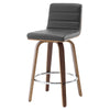 Calitor bar stool with backrest, Gray/Counter Height