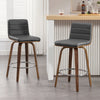 Calitor bar stool with backrest, Gray/Counter Height