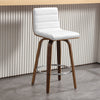 Calitor bar stool with backrest, White/Counter Height