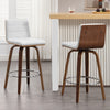 Calitor bar stool with backrest, White/Counter Height