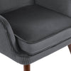 Cantor armchair, Dark gray, 18 1/8"