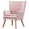 Cantor armchair, Pink, 18 1/8"