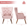 Cantor armchair, Pink, 18 1/8"