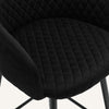 Carmem bar stool, Black Xara Velvet