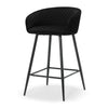 Carmem bar stool, Black Xara Velvet