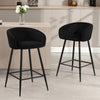 Carmem bar stool, Black Xara Velvet