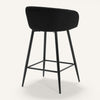 Carmem bar stool, Black Xara Velvet