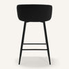 Carmem bar stool, Black Xara Velvet