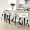 Carmem bar stool, Bone Xara Velvet