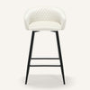 Carmem bar stool, Bone Xara Velvet