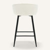 Carmem bar stool, Bone Xara Velvet