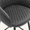 Carmem bar stool, Gray Xara Velvet