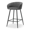 Carmem bar stool, Gray Xara Velvet