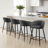 Carmem bar stool, Gray Xara Velvet