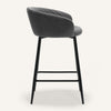 Carmem bar stool, Gray Xara Velvet