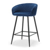 Carmem bar stool, Ink Xara Velvet
