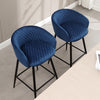 Carmem bar stool, Ink Xara Velvet