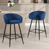 Carmem bar stool, Ink Xara Velvet