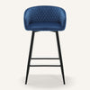Carmem bar stool, Ink Xara Velvet
