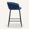 Carmem bar stool, Ink Xara Velvet