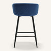 Carmem bar stool, Ink Xara Velvet