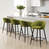 Carmem bar stool, Olive Naia Velvet