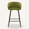 Carmem bar stool, Olive Naia Velvet