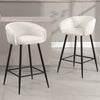 Carmem bar stool with backrest, White, 26"