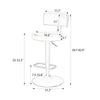 Carol III Bar Stool Dimensions