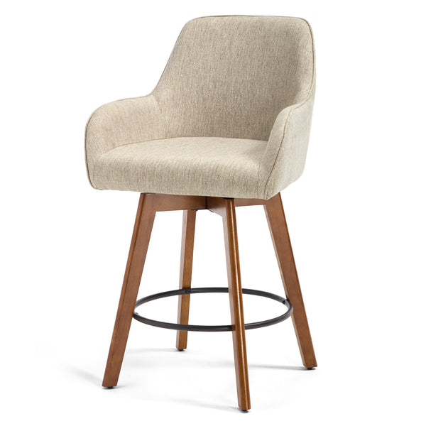 Carwani Counter Stool in Brown Bena Fabric