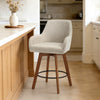 Carwani Counter Stool in Brown Bena Fabric