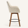 Carwani Counter Stool in Brown Bena Fabric