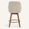 Carwani Counter Stool in Brown Bena Fabric