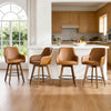 Carwani Counter Stool in Brown Dely Leather