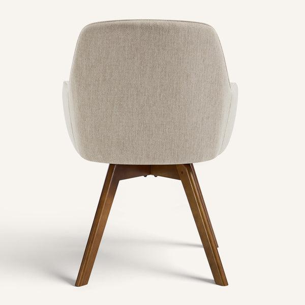 Carwani Dining Chair in Brown Bena Fabric