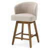 Chatus Counter Stool in Brown Bena Fabric