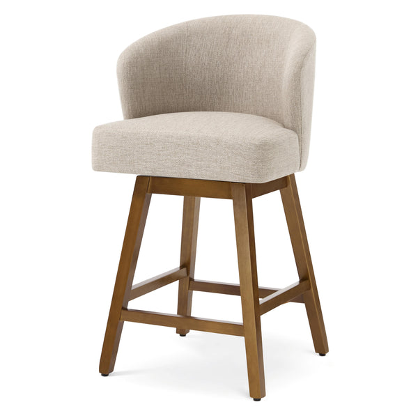 Chatus Counter Stool in Brown Bena Fabric
