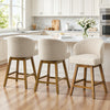Chatus Counter Stool in Brown Bena Fabric