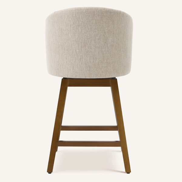 Chatus Counter Stool in Brown Bena Fabric