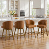 Chatus Counter Stool in Brown Doce Leather