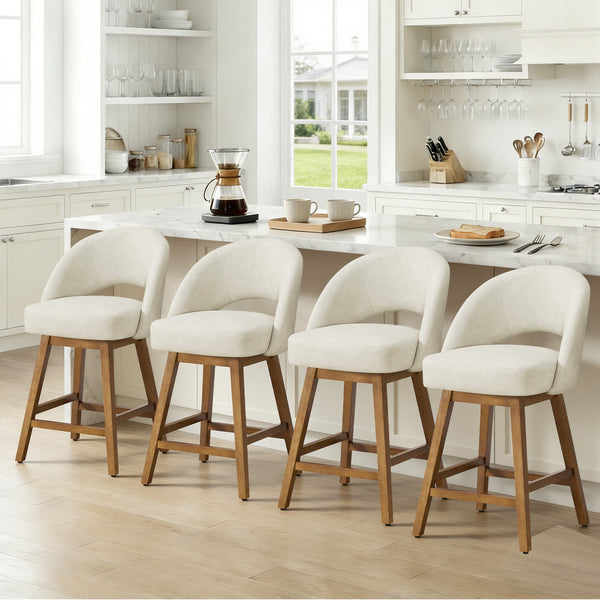 Chatus II Counter Stool in Beige Afus Leather
