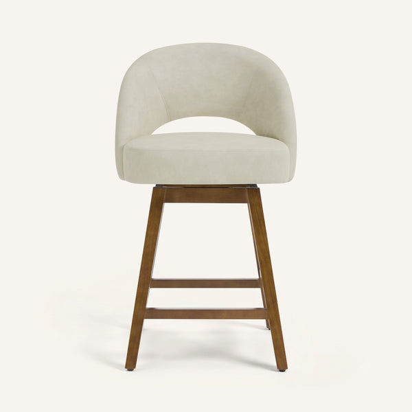 Chatus II Counter Stool in Beige Afus Leather