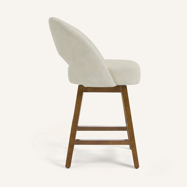 Chatus II Counter Stool in Beige Afus Leather
