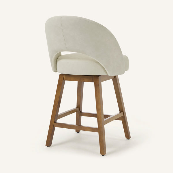 Chatus II Counter Stool in Beige Afus Leather