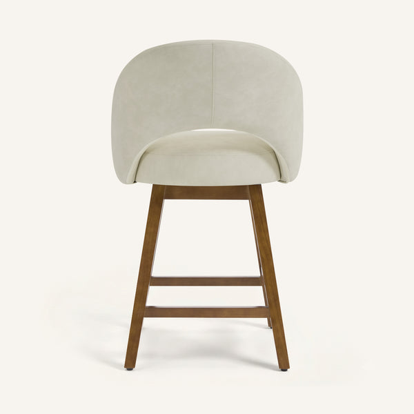 Chatus II Counter Stool in Beige Afus Leather