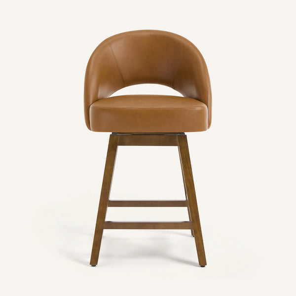Chatus II Counter Stool in Brown Doce Leather