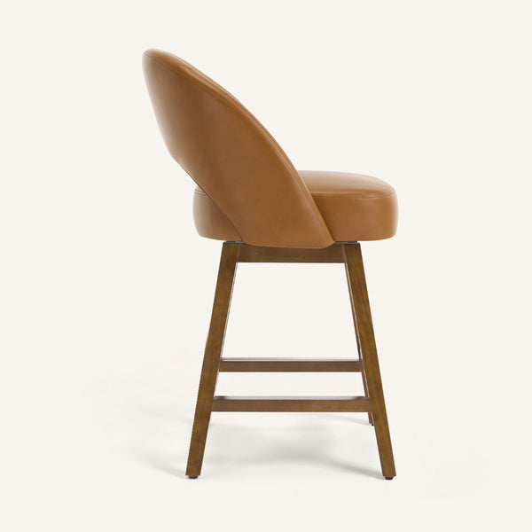 Chatus II Counter Stool in Brown Doce Leather
