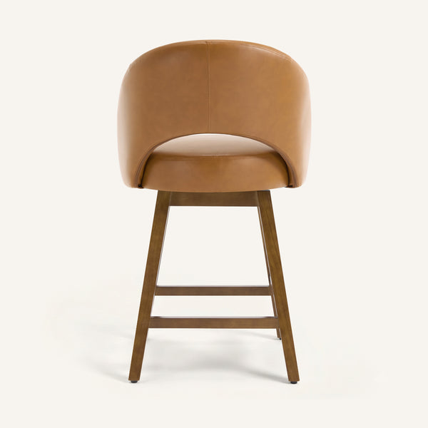 Chatus II Counter Stool in Brown Doce Leather