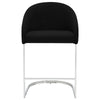 Cider Counter Stool in Black Sacy Fabric
